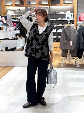 「アイテム（シュシュ）」を使った、ありちゃんさん（レディース・149cm）の秋コーディネート