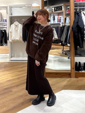 「アイテム（タンクトップ）」を使った、ありちゃんさん（レディース・149cm・30代）の冬コーディネート