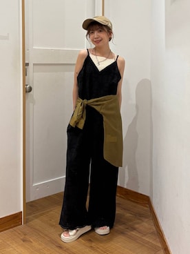 「GLOBAL WORK（グローバルワーク）のアイテム（帽子）」を使った、ありちゃんさん（レディース・149cm）の夏コーディネート