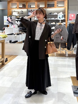 「アイテム（ヘアゴム）」を使った、ありちゃんさん（レディース・149cm）の秋コーディネート