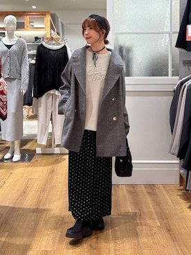 「アイテム（その他ヘアアクセサリー）」を使った、ありちゃんさん（レディース・149cm）の秋コーディネート