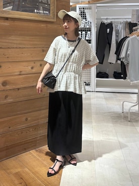 「GLOBAL WORK（グローバルワーク）のアイテム（帽子）」を使った、ありちゃんさん（レディース・149cm）の夏コーディネート