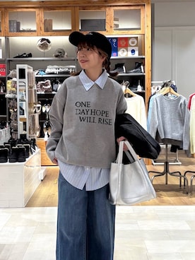 「GLOBAL WORK（グローバルワーク）のアイテム（デニムパンツ）」を使った、ありちゃんさん（レディース・149cm）の冬コーディネート