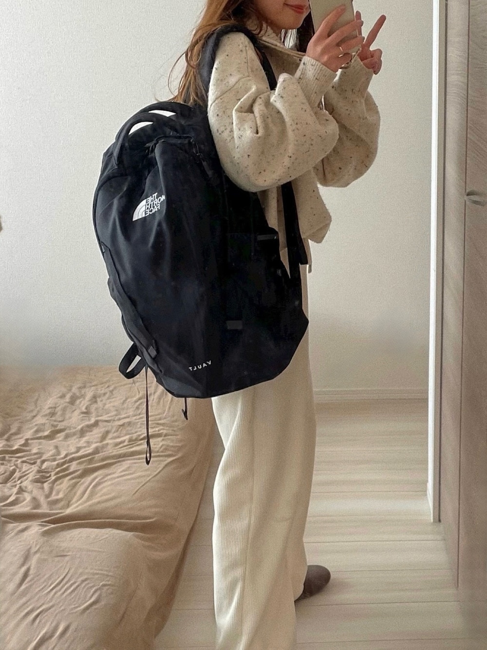 THE NORTH FACEのバックパック/リュックを使った「マザーズバッグ」の 
