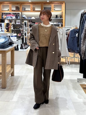 「アイテム（チェスターコート）」を使った、ありちゃんさん（レディース・149cm・20代）の秋コーディネート