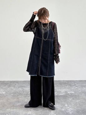 「アイテム（ローファー）」を使った、ありちゃんさん（レディース・149cm・30代）の夏コーディネート
