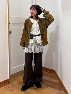 「アイテム（ローファー、その他）」を使った、ありちゃんさん（レディース・149cm）の秋コーディネート