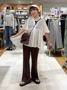 「GLOBAL WORK（グローバルワーク）のアイテム（パンツ）」を使った、ありちゃんさん（レディース・149cm）の夏コーディネート