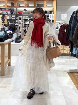 「アイテム（ヘアアクセサリー）」を使った、ありちゃんさん（レディース・149cm・20代）の秋コーディネート