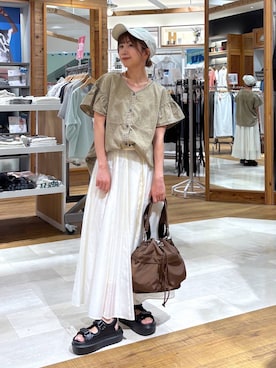「アイテム（ヘアアクセサリー）」を使った、ありちゃんさん（レディース・149cm・20代）の夏コーディネート