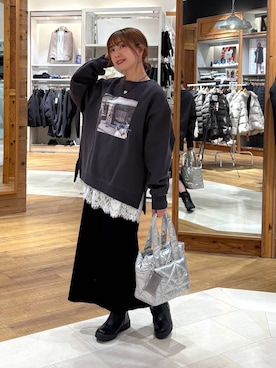 「アイテム（トートバッグ）」を使った、ありちゃんさん（レディース・149cm・30代）の冬コーディネート