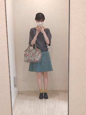 「Drawer（ドゥロワー）のアイテム（トップス）」を使った、sumimaさん（レディース・169cm）の秋コーディネート