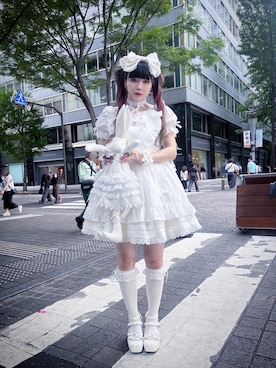 「アイテム（チョーカー）」を使った、Natsumiさん（レディース・161cm）の秋コーディネート