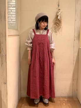 「アイテム（ワンピース/ドレス）」を使った、Ayaさん（レディース・154cm・30代）の春コーディネート