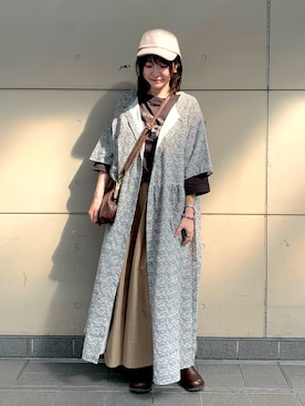 「スボーツミックス」｜「アイテム（ワンピース/ドレス）」を使った、Ayaさん（レディース・153cm）の秋コーディネート