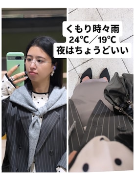 「Ada.（エイダ）のアイテム（ジャケット/アウター）」を使った、azusawear1111さん（レディース・164cm）の秋コーディネート