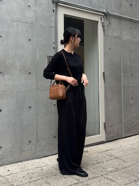 「IACUCCI（イアクッチ）の【予約】クーポラ ALCE（トートバッグ、ブラウン系）」を使った、ohanaさん（レディース・167cm）の春コーディネート