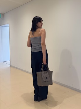 「パンツスタイル」｜「アイテム（財布/小物）」を使った、ohanaさん（レディース・167cm）の夏コーディネート