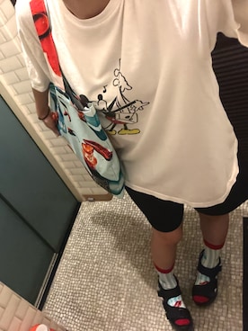 「アイテム（ソックス/靴下）」を使った、t0jqさん（レディース・165cm）の夏コーディネート