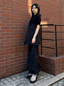 セール】DENIM DETAIL DOCKING T-SH【セットアップ着用可能