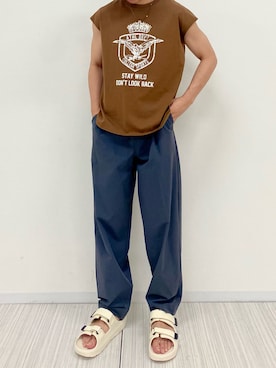 「レギュラー」｜くまさん（低身長🚹）さん（メンズ・165cm）の夏コーディネート