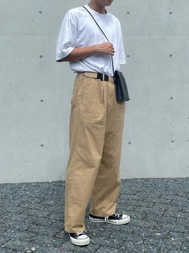 「MOTO（モト）のアイテム」を使った、makoto”さん（メンズ・179cm）の夏コーディネート