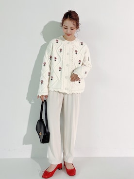 「アイテム（バレエシューズ）」を使った、jumelleさん（レディース・149cm）の秋コーディネート