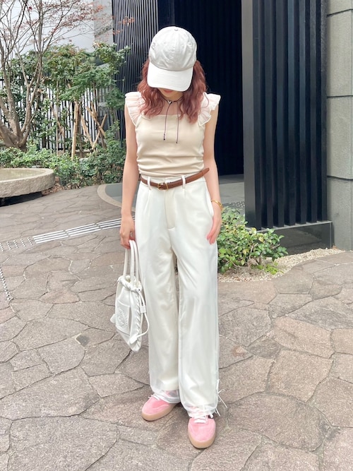 フリルカップ付きキャミ