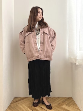 「ジュメロ」｜「アイテム（ジャケット/アウター）」を使った、jumelleさん（レディース・152cm）の春コーディネート