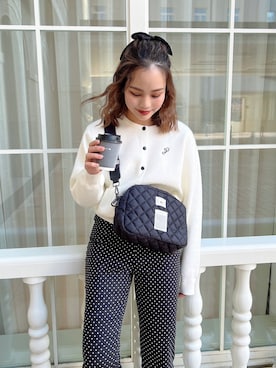 「ドットパンツ」｜jumelleさん（レディース・158cm）の秋コーディネート