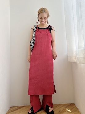 「キャミワンピ」｜「アイテム（アンサンブル）」を使った、jumelleさん（レディース・151cm）の夏コーディネート