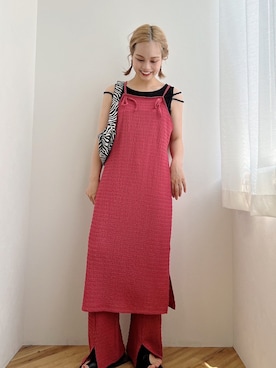 「キャミワンピ」｜「アイテム（アンサンブル）」を使った、jumelleさん（レディース・151cm）の夏コーディネート