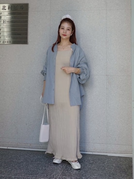 「アイテム（シュシュ）」を使った、jumelleさん（レディース・149cm）の秋コーディネート