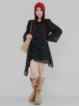 「アイテム（チュニック）」を使った、jumelleさん（レディース・151cm）の秋コーディネート