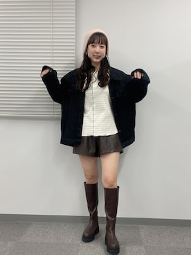 「ジュメロ」｜「アイテム（ジャケット/アウター）」を使った、jumelleさん（レディース・163cm）の秋コーディネート