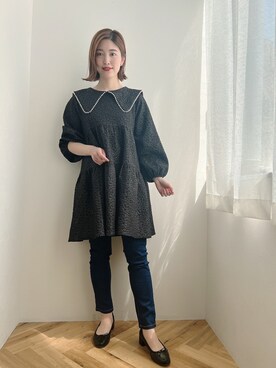 「はじめましてコーデ」｜「アイテム（ワンピース/ドレス）」を使った、jumelleさん（レディース・154cm）の春コーディネート