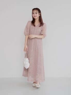 「アイテム（ドレス）」を使った、jumelleさん（レディース・149cm）の秋コーディネート