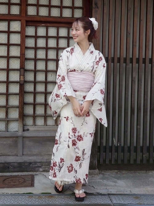 【4点セット】1人で着られる浴衣 - jm suisai yukata