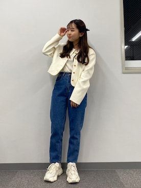 「ジュメロ」｜「アイテム（ジャケット/アウター）」を使った、jumelleさん（レディース・152cm）の秋コーディネート