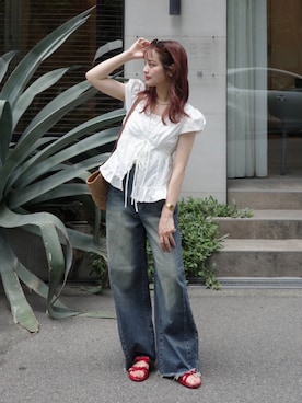 「アイテム（アクセサリー）」を使った、jumelleさん（レディース・149cm）の夏コーディネート