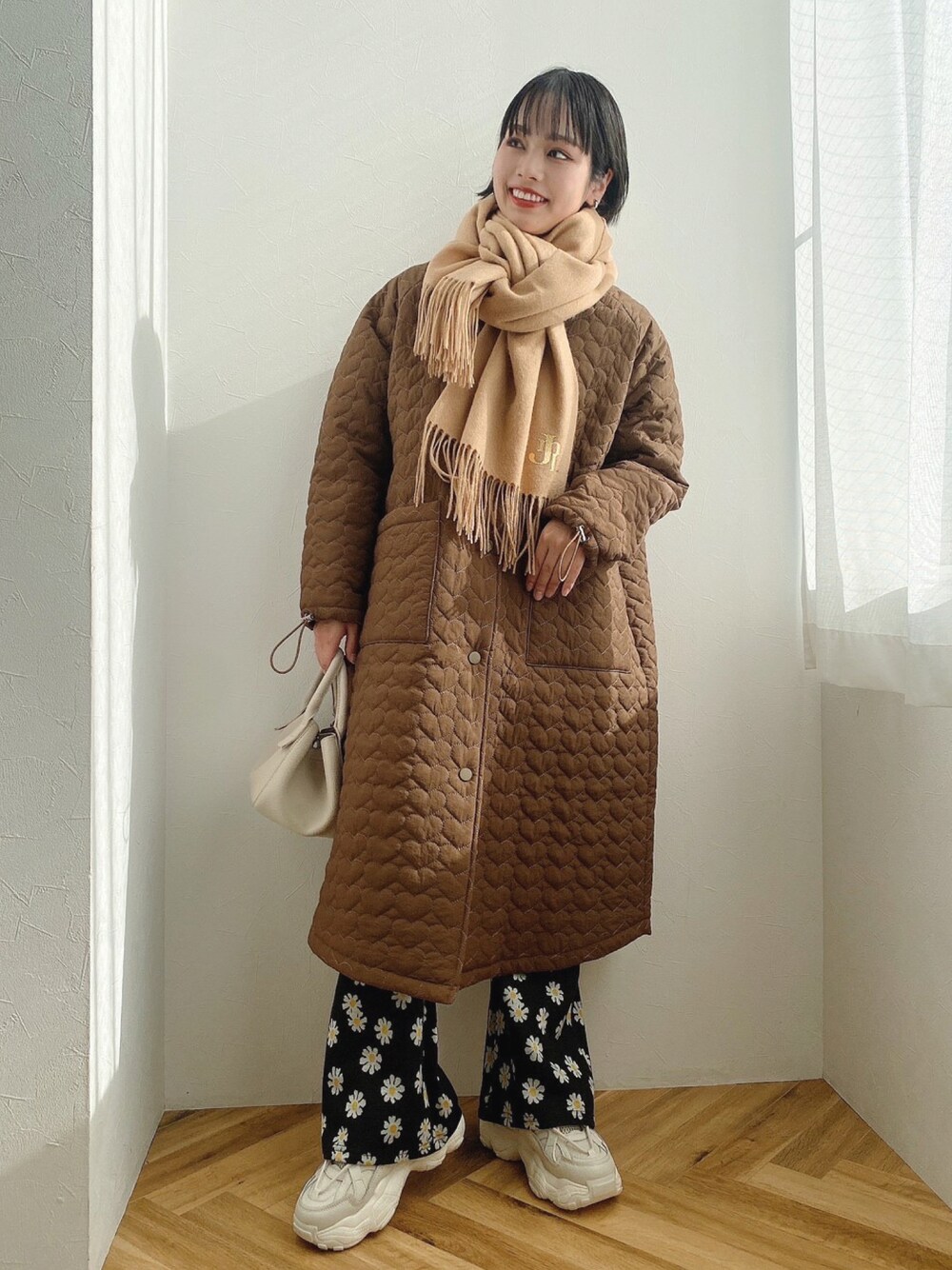 ［美品］jumelle ジュメロ　ミアキルティッグコート jumelle（ジュメロ）の「ハートロングジャケット（ダウン