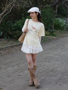 「JUMELLE（ジュメロ）のアイテム」を使った、jumelleさん（レディース・151cm）の春コーディネート