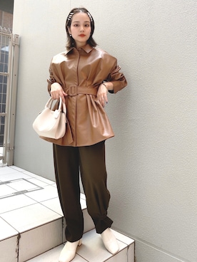 「ジュメロ」｜「アイテム（ジャケット/アウター）」を使った、jumelleさん（レディース・151cm）の秋コーディネート