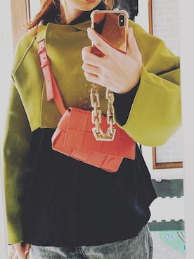 AMERI(アメリ)の「JACKET LIKE SHORT KNIT(ニット/セーター)」 - WEAR 人気の売れ筋 VINTAGE】JACKET 【Ameri LIKE 黒 KNIT SHORT ニット/セーター