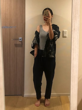 「UNION STATION（ユニオンステーション）のアイテム（シャツ/ブラウス）」を使った、M.Oさん（レディース・154cm）の夏コーディネート