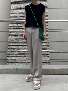 スラックス その他 を使った サマーニット のメンズ人気ファッションコーディネート Wear