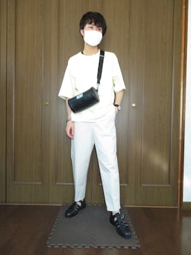 「Re（アールイー）のアイテム」を使った、yuyaさん（メンズ・170cm）の夏コーディネート