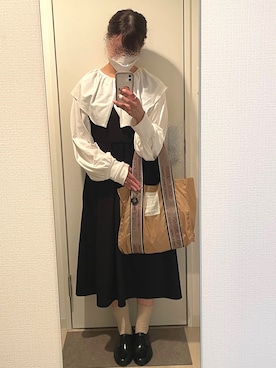 「アイテム（レインシューズ）」を使った、ぴちゃんさん（レディース・156cm・20代）の秋コーディネート