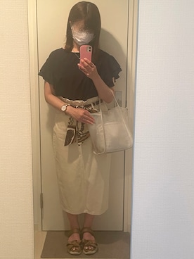 「シンフルコーデ」｜「アイテム（腕時計）」を使った、ぴちゃんさん（レディース・156cm）の夏コーディネート