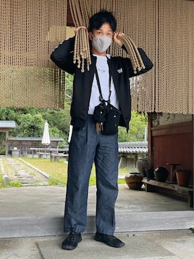 「NUNC（ヌンク）のアイテム」を使った、wacwac3さん（メンズ・170cm）の秋コーディネート